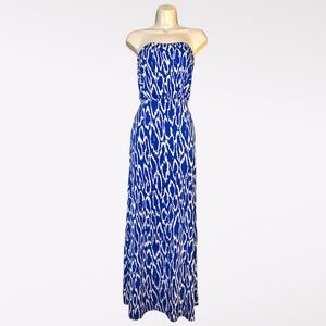 Susana Monaco Blue and White Maxi Dress